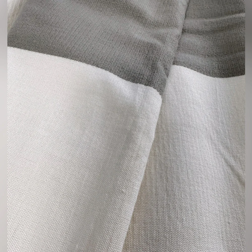 Set of 2 panels Crate&Barrel lined cotton curtains 50” by 84”